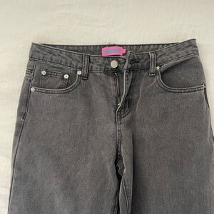 Edikted black Raelynn washed low rise jeans